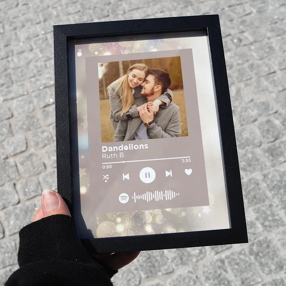 Quadro Spotify Personalizado Bokeh 3