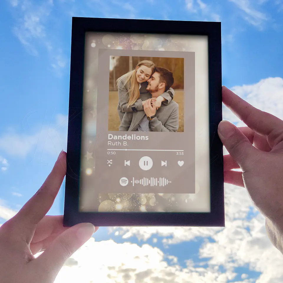 Quadro Spotify Personalizado Bokeh 4