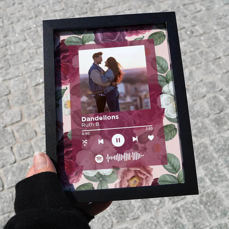 Quadro Spotify Personalizado Vintage 3