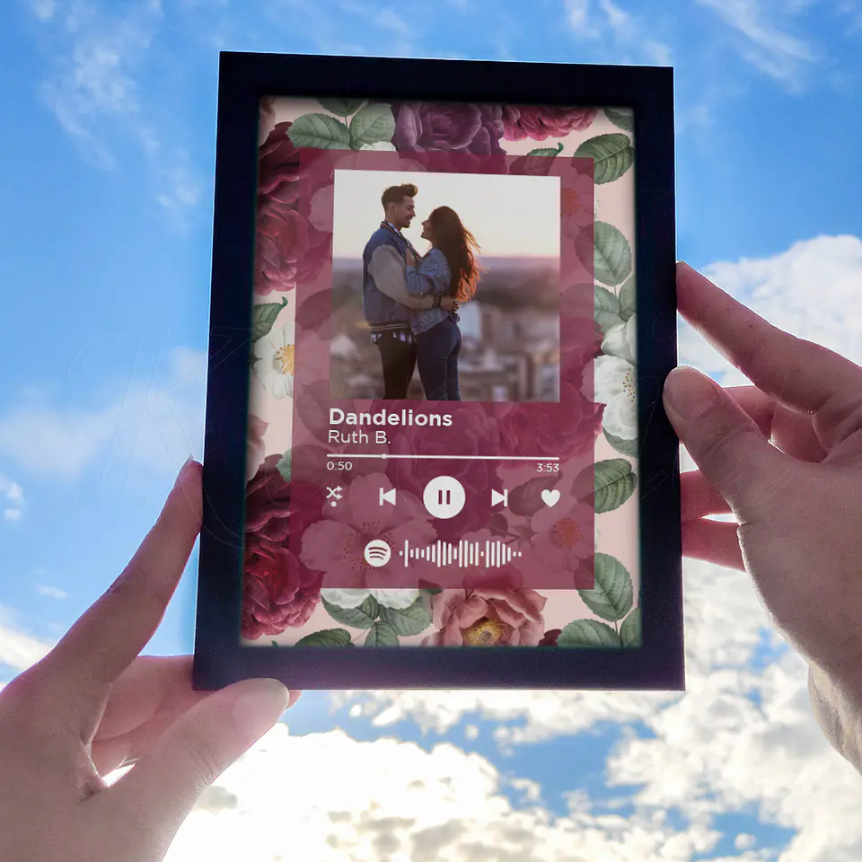 Quadro Spotify Personalizado Vintage 4