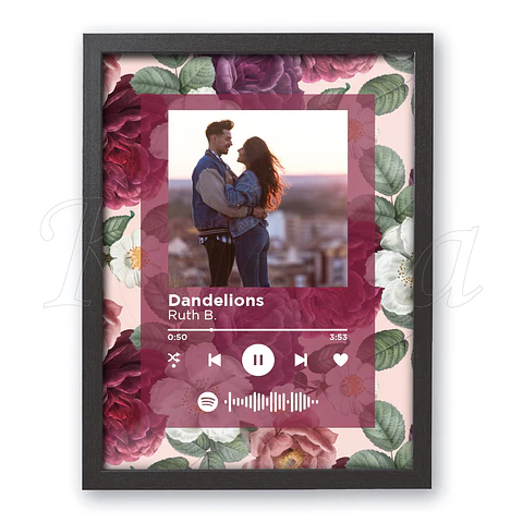 Quadro Spotify Personalizado Vintage