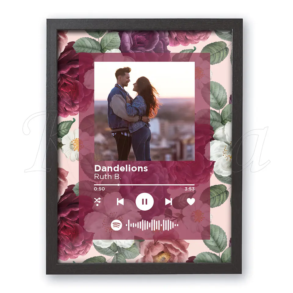 Quadro Spotify Personalizado Vintage 1