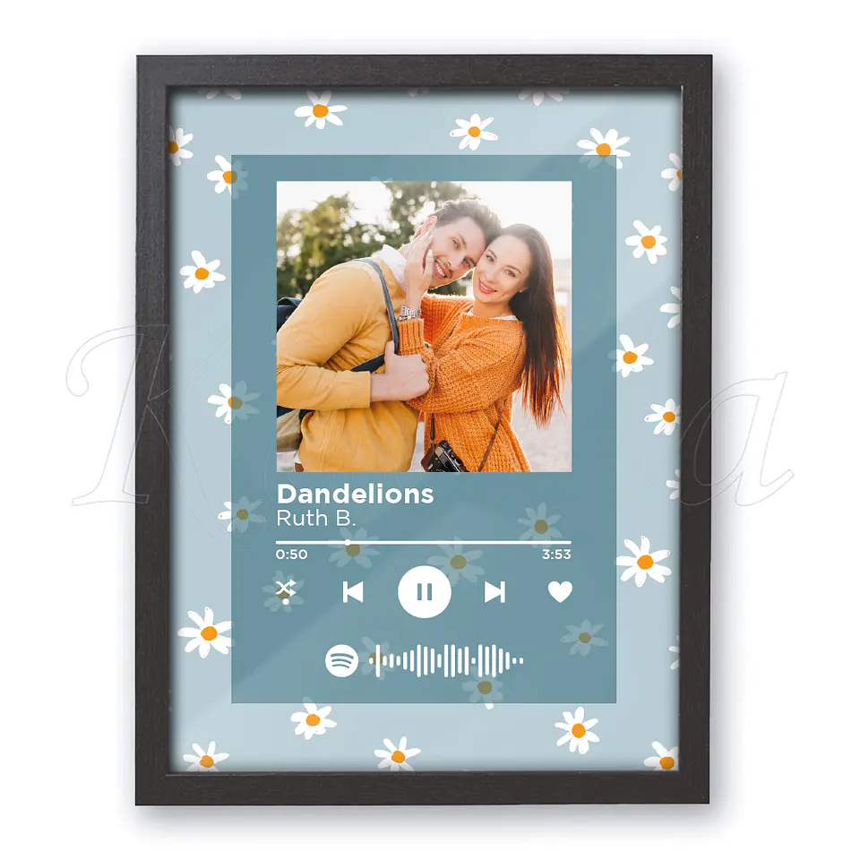 Quadro Spotify Personalizado Margaritas 1