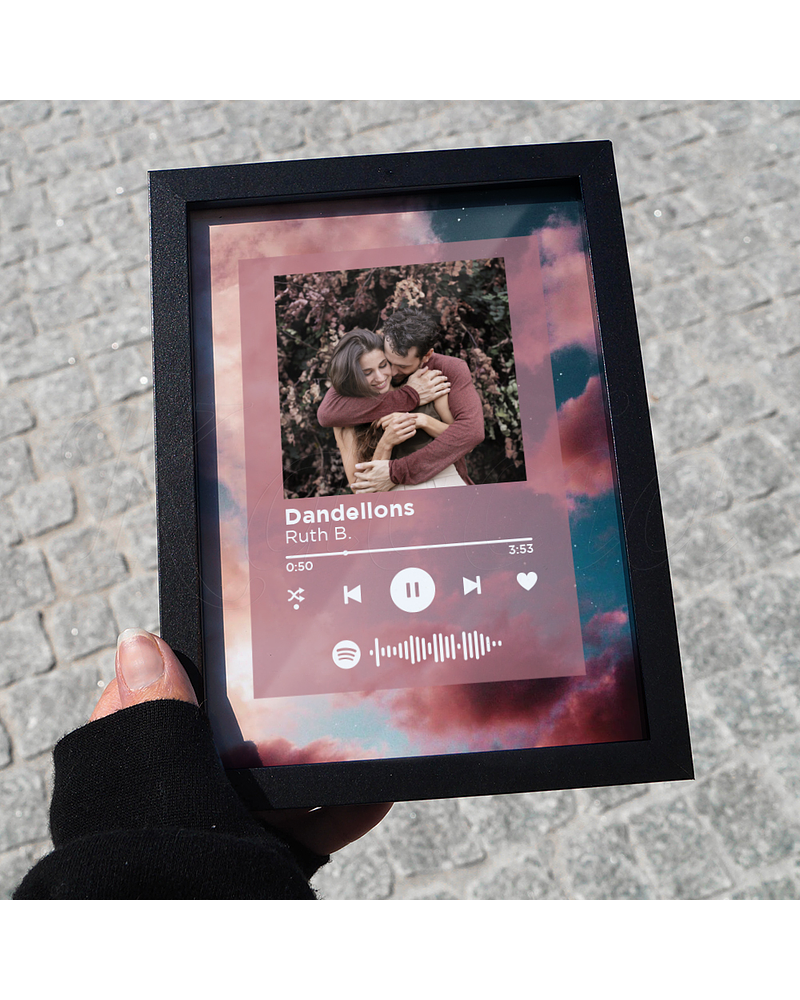 Quadro Spotify Personalizado Aesthetic