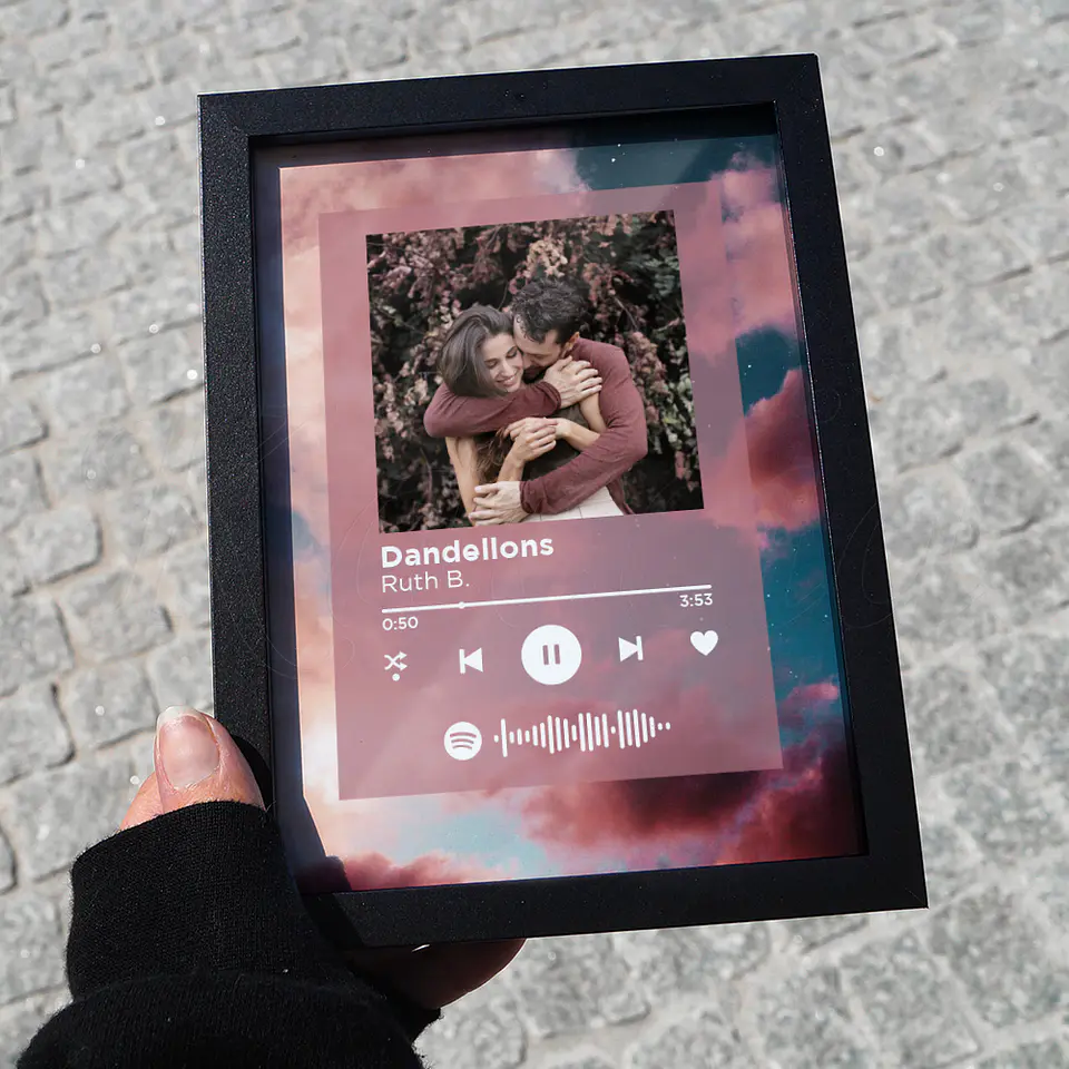 Quadro Spotify Personalizado Aesthetic 3