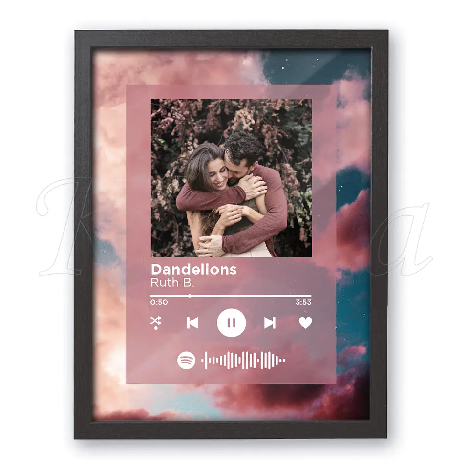 Quadro Spotify Personalizado Aesthetic 1