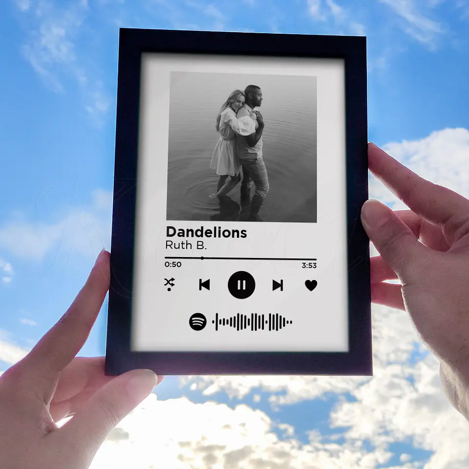 Quadro Spotify Personalizado Simple 4