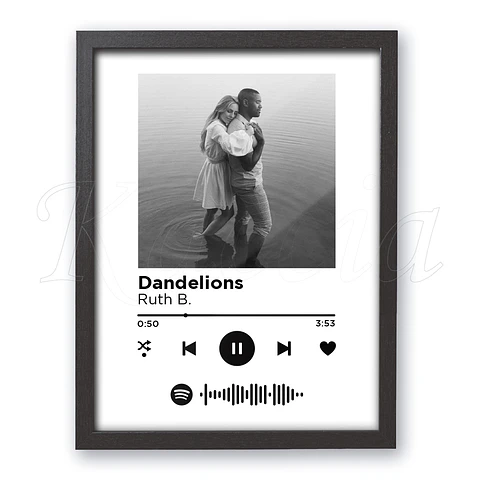 Quadro Spotify Personalizado Simple