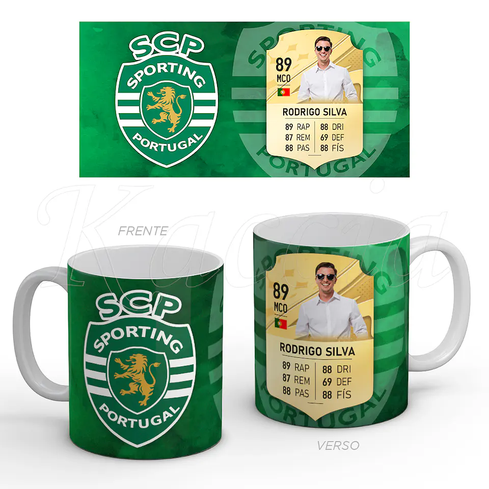 Caneca Personalizada Carta FIFA Jogador Sporting 1
