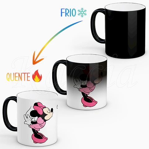 Conjunto de Canecas Personalizadas Mickey & Minnie O Teu Par