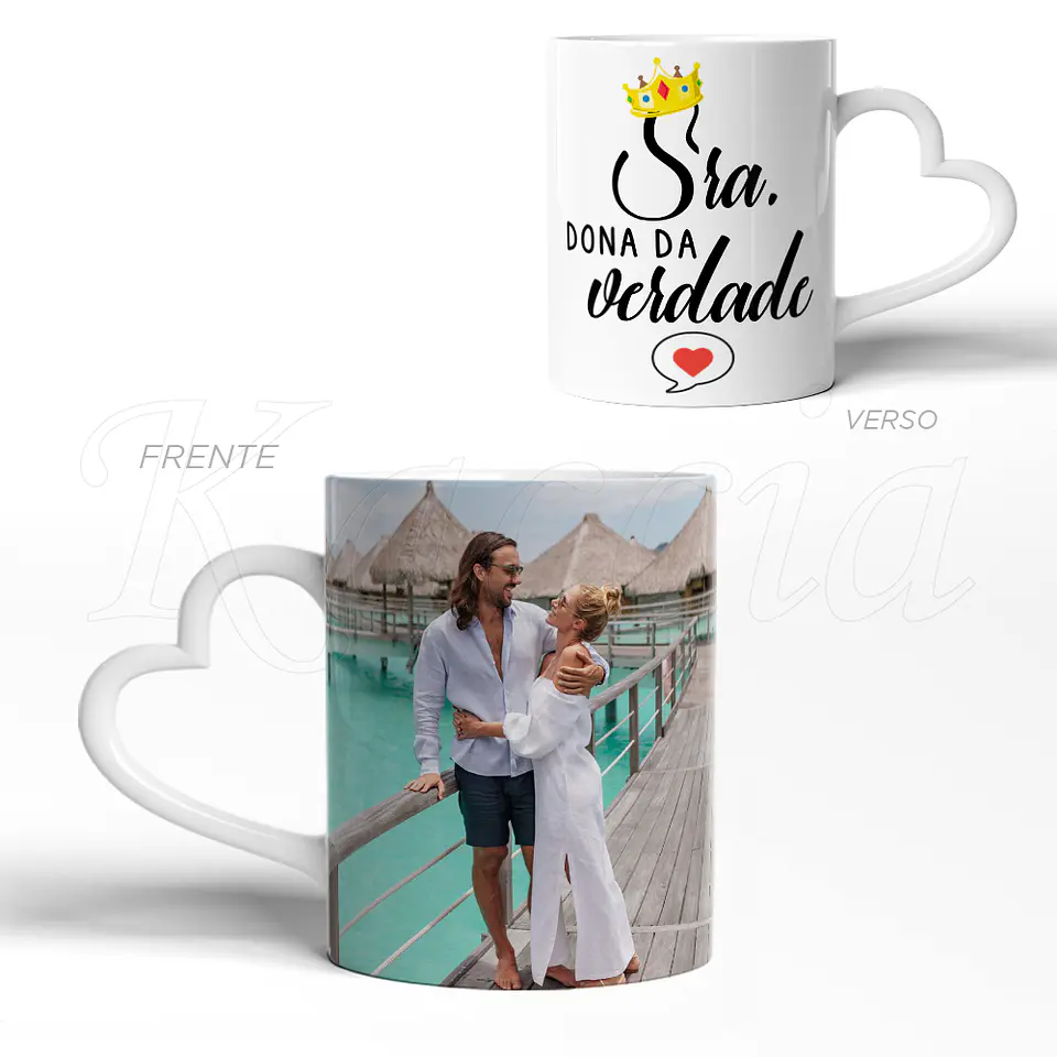 Conjunto de Canecas Personalizadas Sr & Sra Certos 3