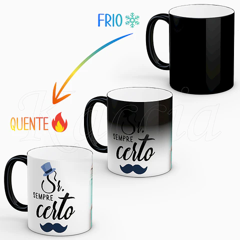 Conjunto de Canecas Personalizadas Sr & Sra Certos