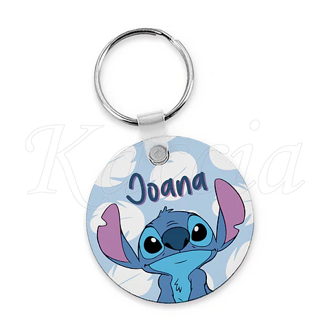 Porta-chaves Personalizado Redondo Stitch