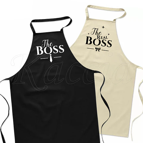 Conjunto de Aventais The Boss & The Real Boss
