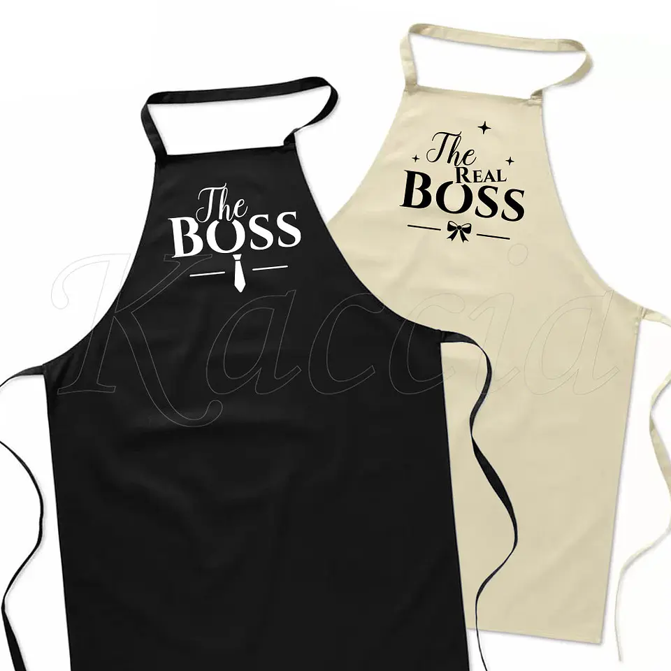 Conjunto de Aventais The Boss & The Real Boss 2