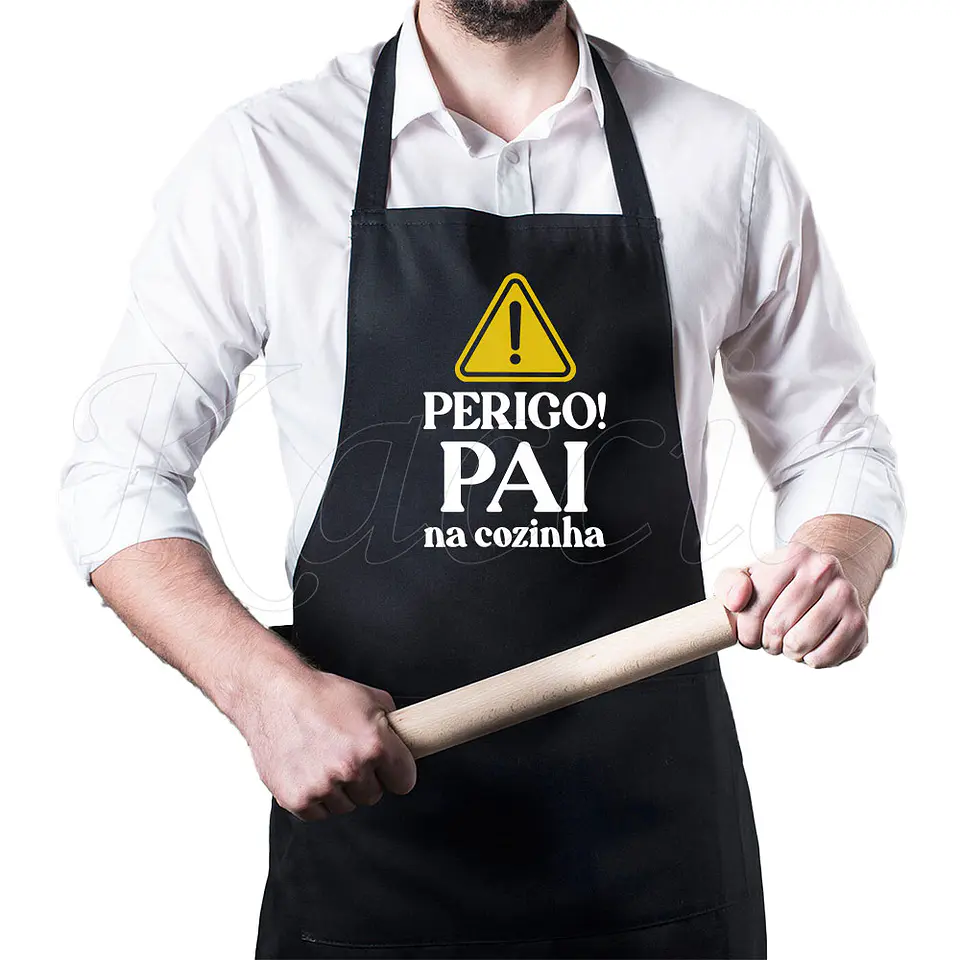 Avental Personalizado Perigo na Cozinha 1