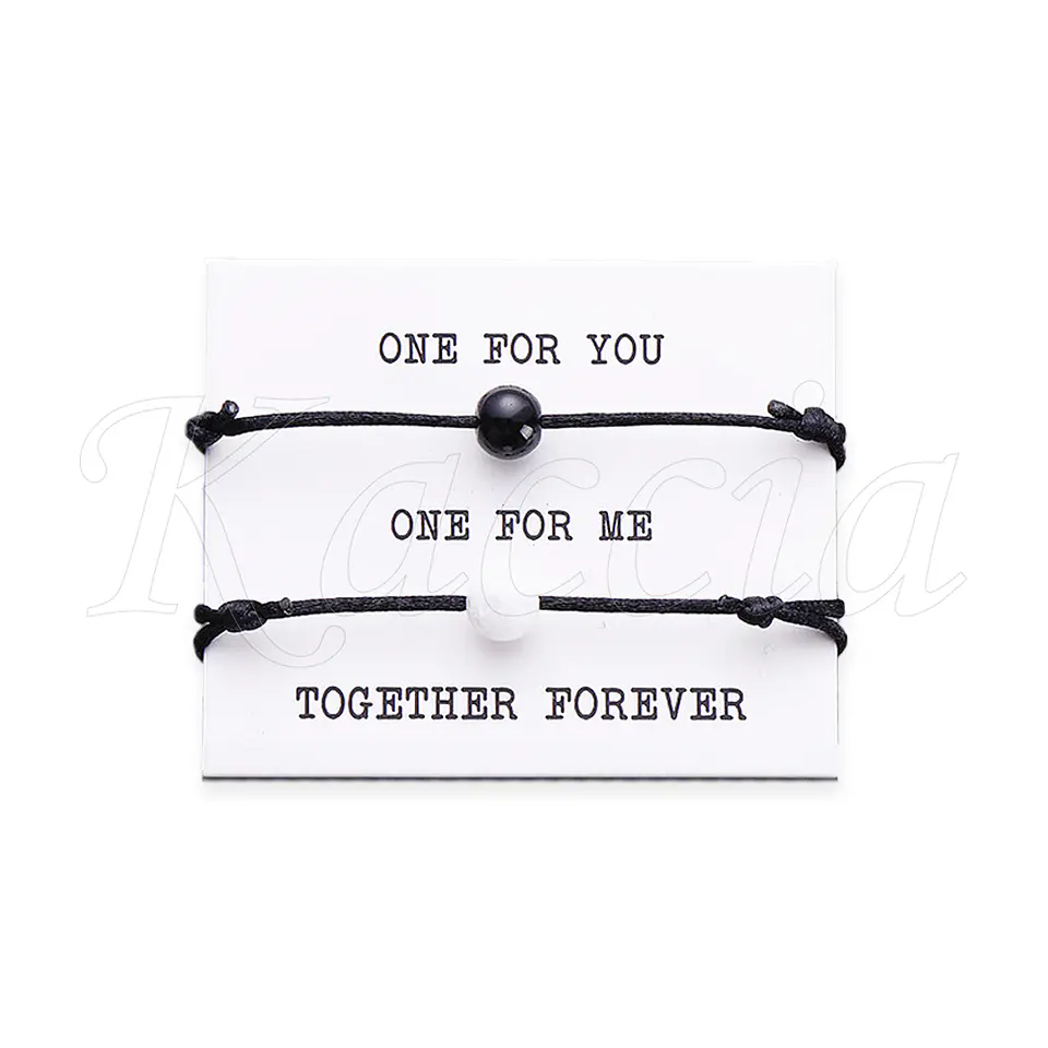 Conjunto Pulseiras para Casal Yin Yang 1