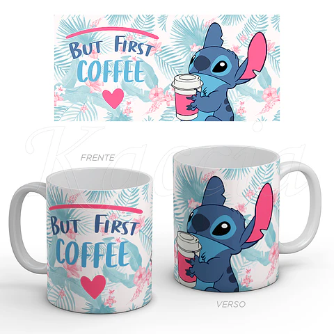 Caneca But First Coffee Stitch