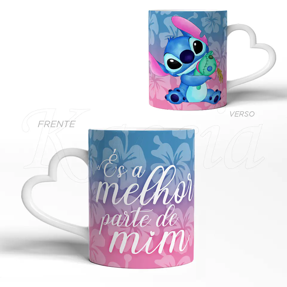 Caneca Personalizada Stitch com Frase 3