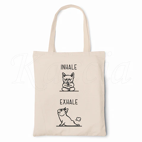 Saco Tote Bag Inhale Exhale