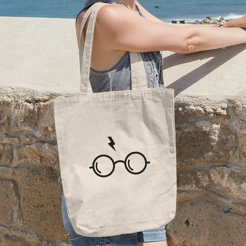 Saco Tote Bag Harry Potter Glasses 4