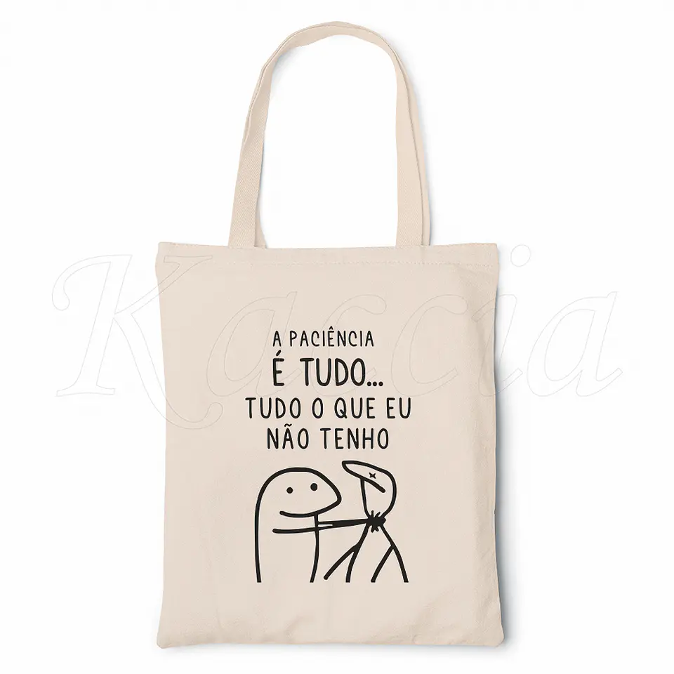 Saco Tote Bag Sem Paciência Flork 2