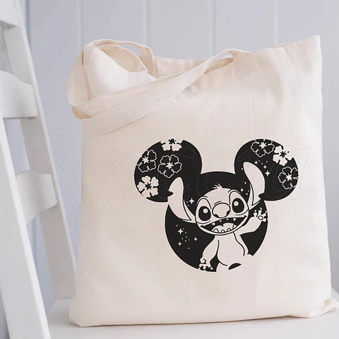 Saco Tote Bag Stitch Mickey