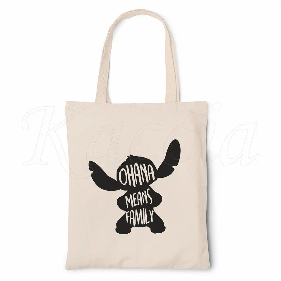 Saco Tote Bag Stitch Ohana Means Family 1