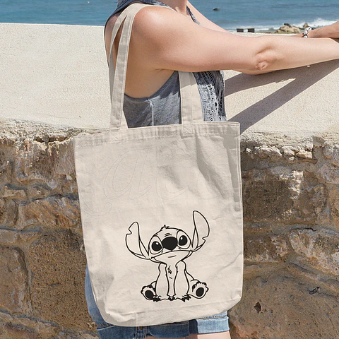 Saco Tote Bag Stitch Happy