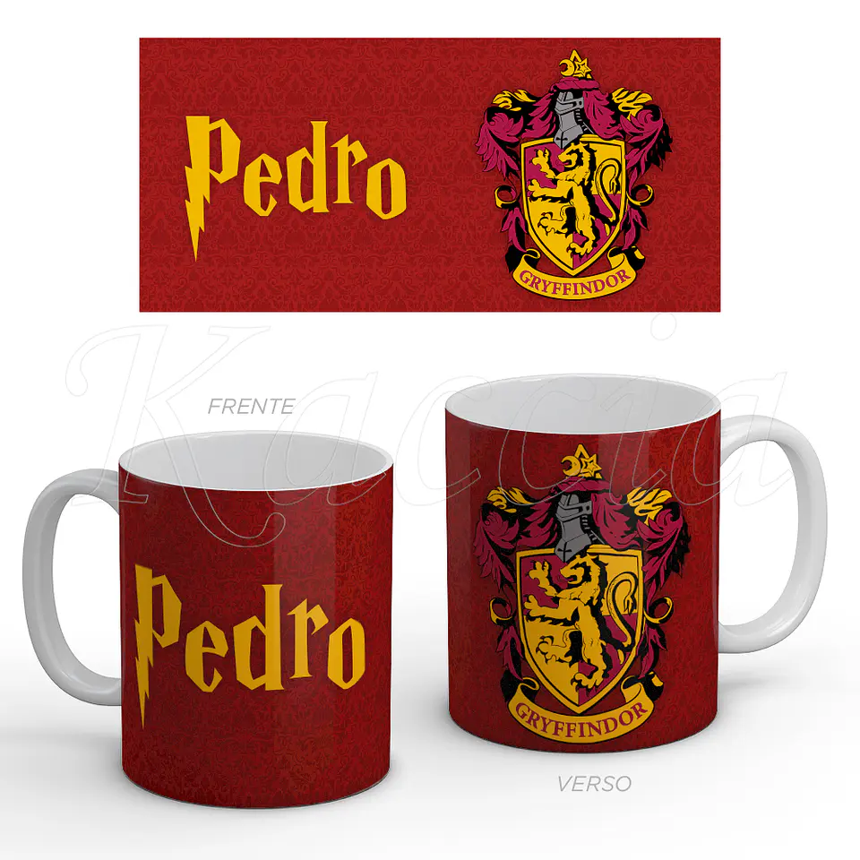 Caneca Personalizada Gryffindor com Nome 1