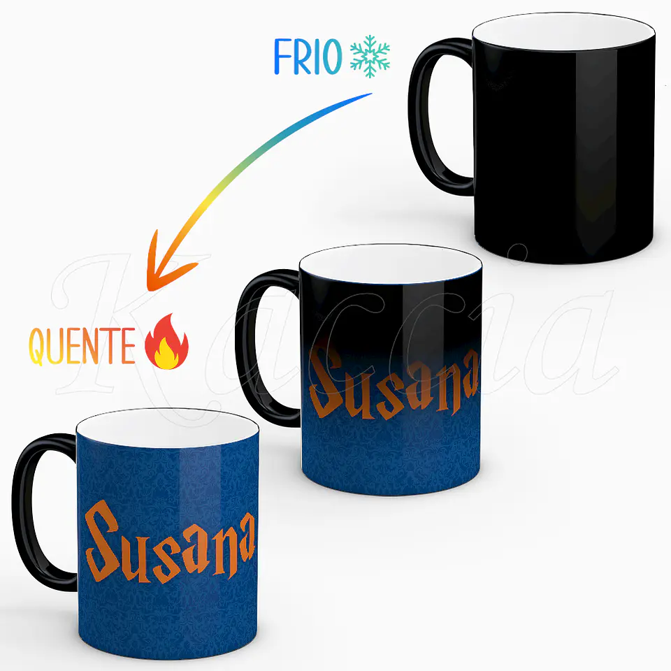 Caneca Personalizada Ravenclaw com Nome 2