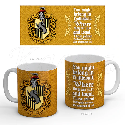 Caneca Hufflepuff - Harry Potter