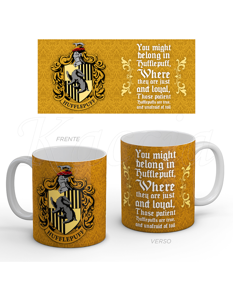 Caneca Hufflepuff - Harry Potter