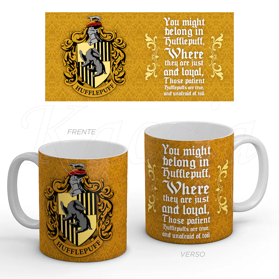 Caneca Hufflepuff - Harry Potter 1