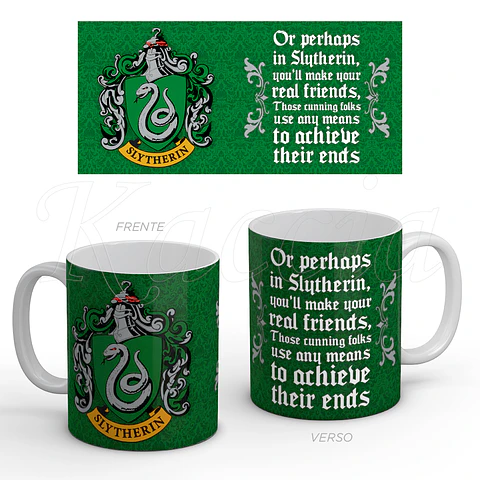 Caneca Slytherin - Harry Potter