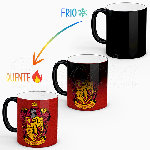 Caneca Gryffindor - Harry Potter