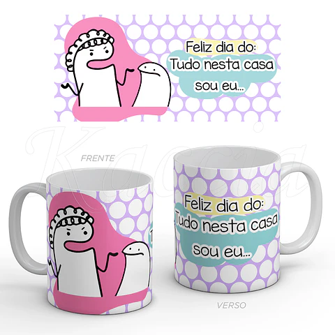 Caneca Feliz Dia da Mãe Flork