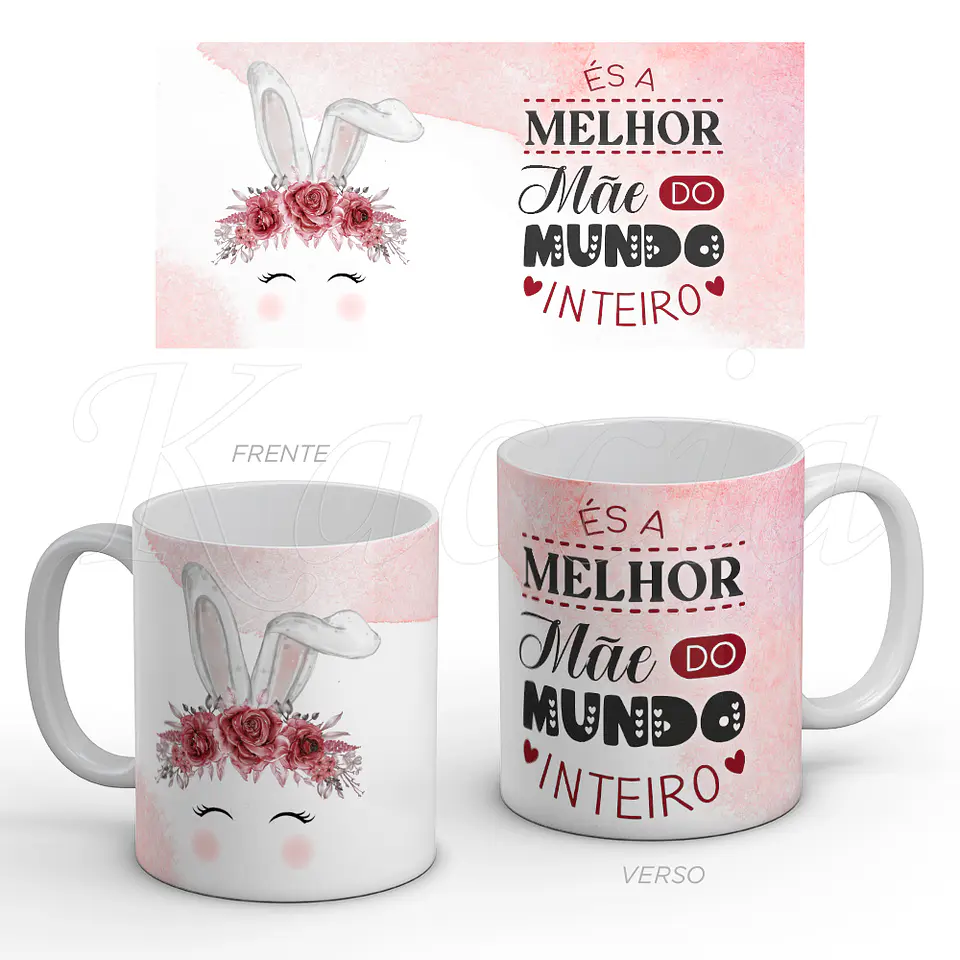 Caneca Melhor Mãe do Mundo Bunny 1