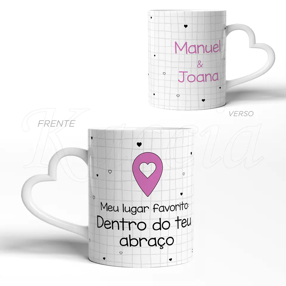 Caneca Personalizada Lugar Favorito Abraço 3