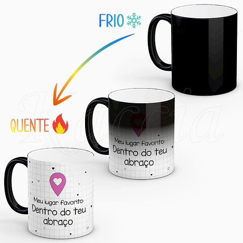 Caneca Personalizada Lugar Favorito Abraço