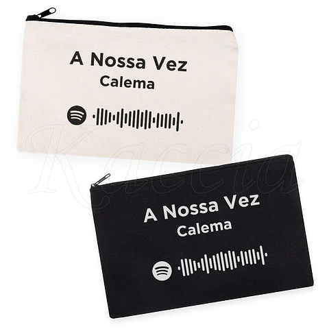 Nécessaire / Estojo Personalizado Spotify Simple