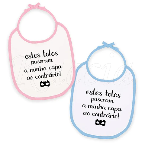 Babete para Bebé Capa ao Contrário