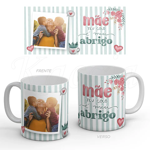 Caneca Personalizada Colo de Mãe com Foto