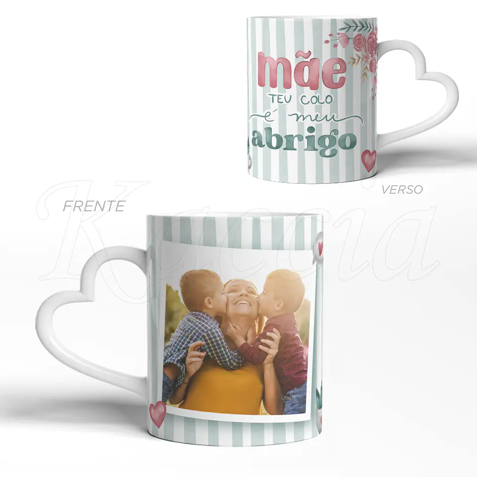 Caneca Personalizada Colo de Mãe com Foto 3