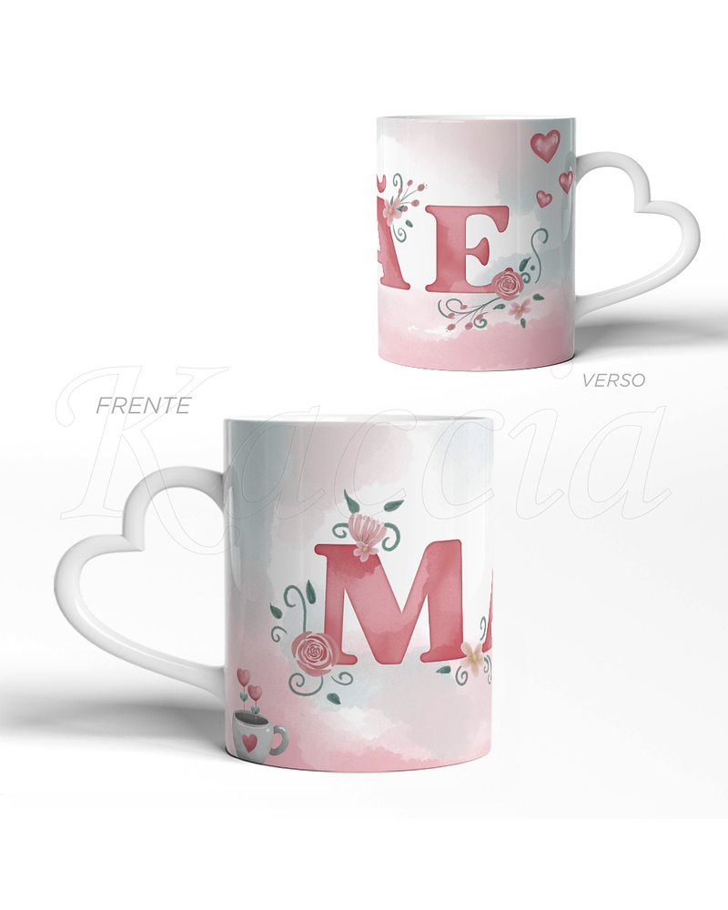 Caneca Floral Mãe