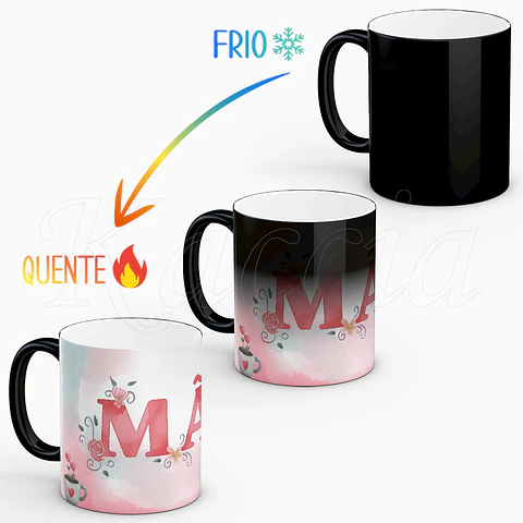 Caneca Floral Mãe