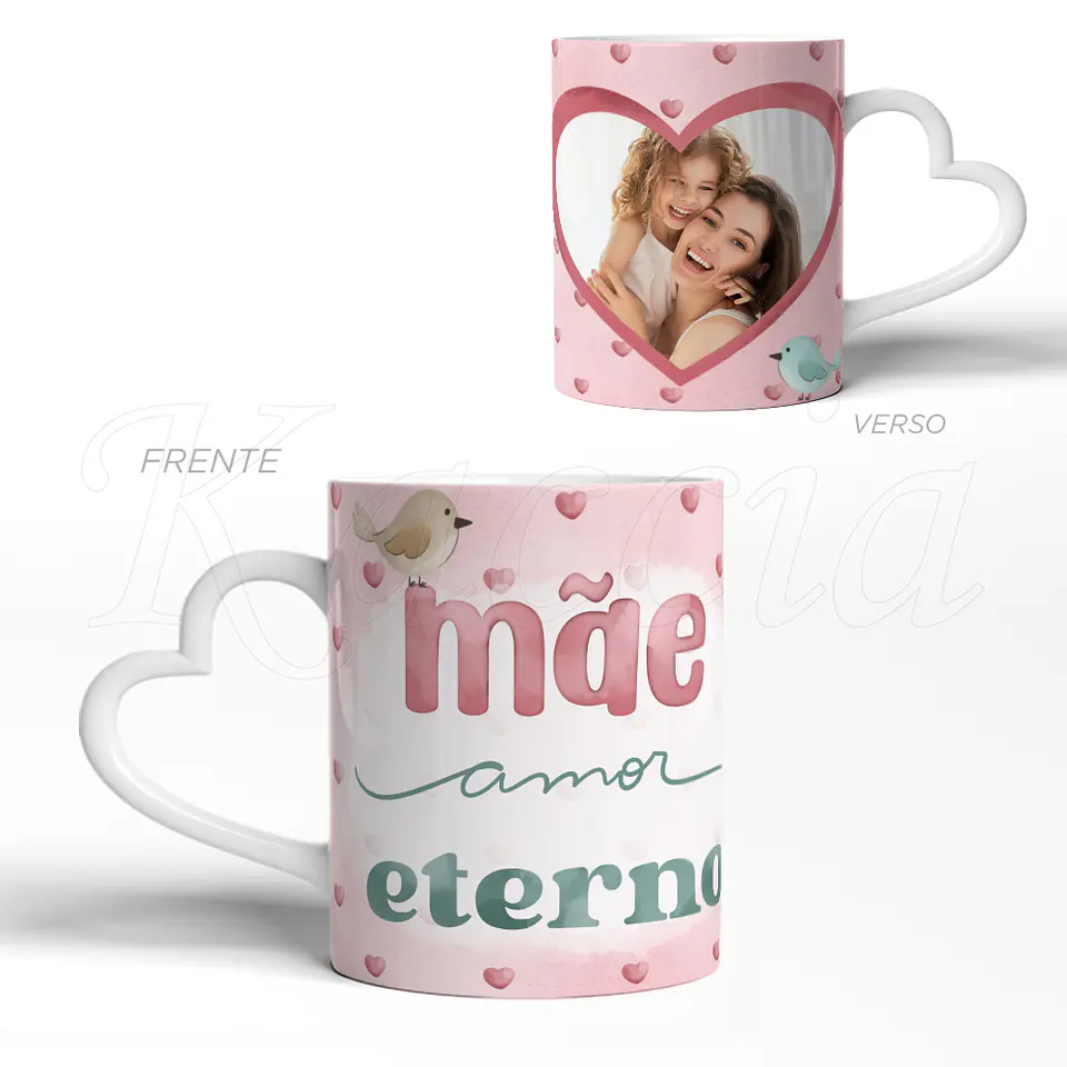 Caneca Personalizada Mãe Amor Eterno com Foto 3
