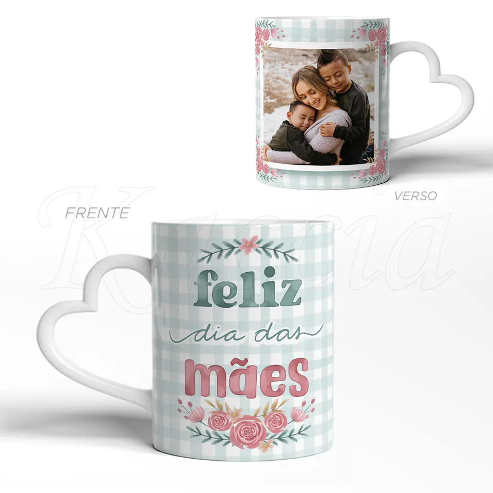 Caneca Personalizada Feliz Dia das Mães com Foto 3