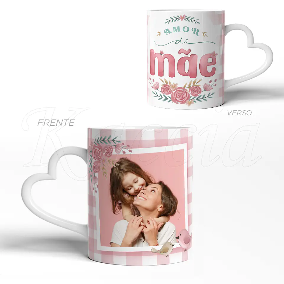 Caneca Personalizada Amor de Mãe com Foto 3