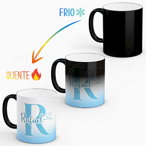 Caneca Personalizada Stitch com Nome Blue